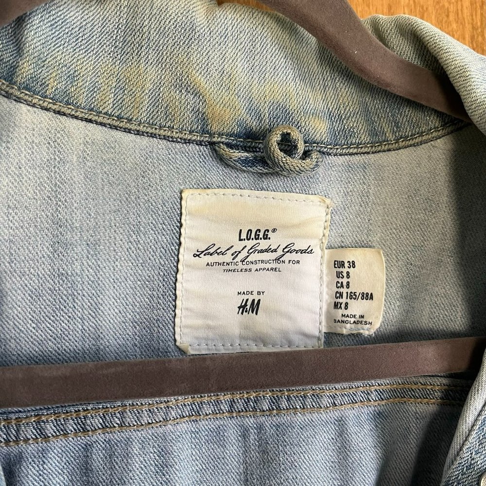 Vintage H&M Denim/Jean Jacket | L.O.G.G. brand | early 2000s | size 8 - Picture 3 of 6